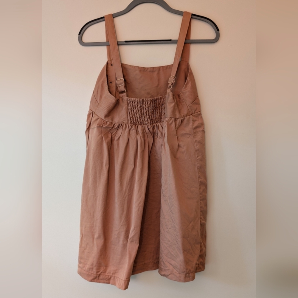 Urban Outfitters Dusty Rose Jumper/Overall Dress with Buttons - Picture 4 of 7